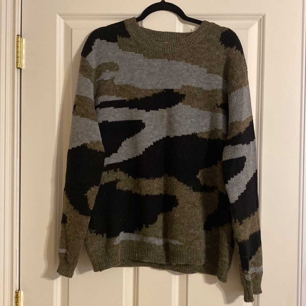 Camo sweater